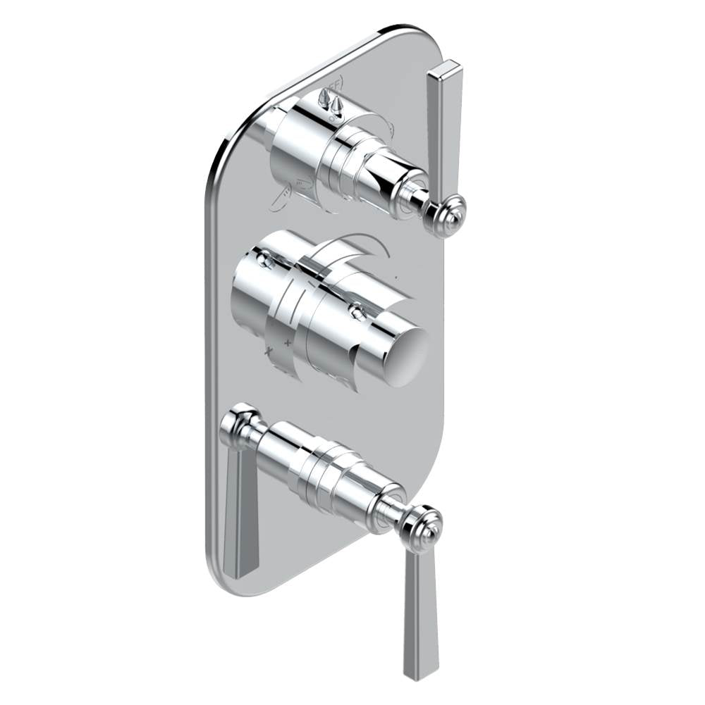 THG - Trim for thg thermostat with 2-way diverter and on/off control, rough part supplied with fixing box ref. .5 540AE/US - Matt Umber PVD
