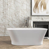 Roman tub set with 2 x 3/4'' valves and rim mounted ceramic mixer with progressive cartridge and handshower