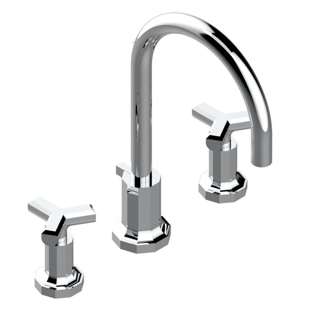 THG - Widespread lavatory set with drain - Matt Umber PVD