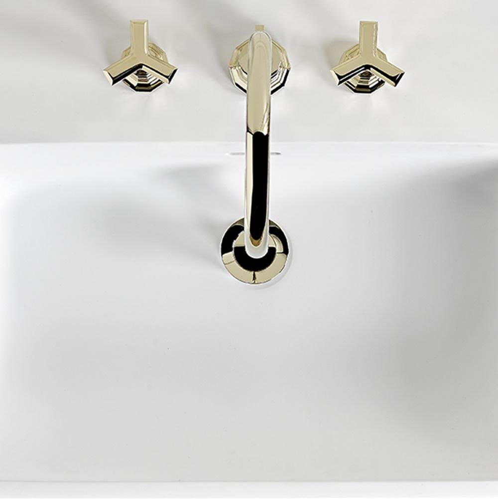 Widespread lavatory set with drain