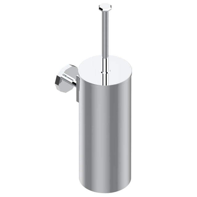 THG - Metal toilet brush holder with brush with cover wall mounted - Matt Umber PVD
