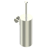 THG - Metal toilet brush holder with brush with cover wall mounted - Nickel Polished