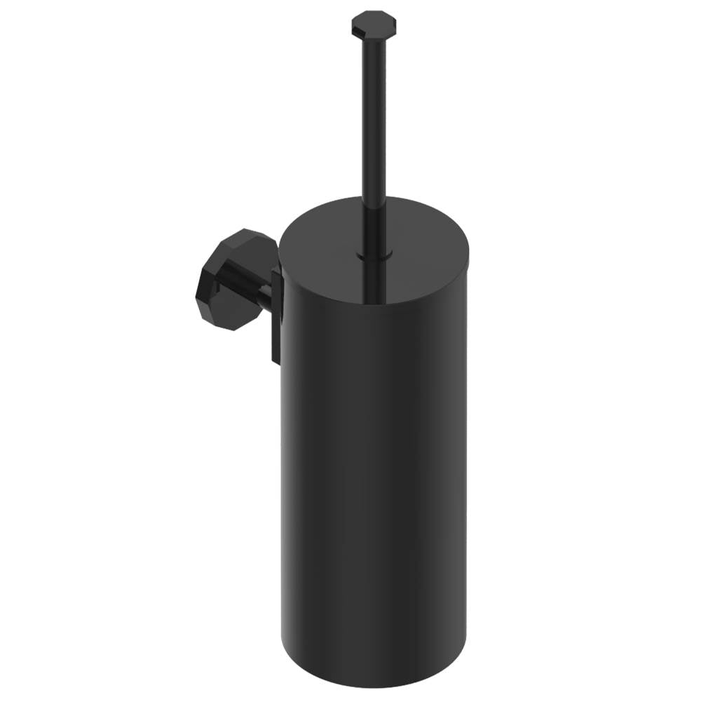 THG - Metal toilet brush holder with brush with cover wall mounted - Brown Bronze Color PVD
