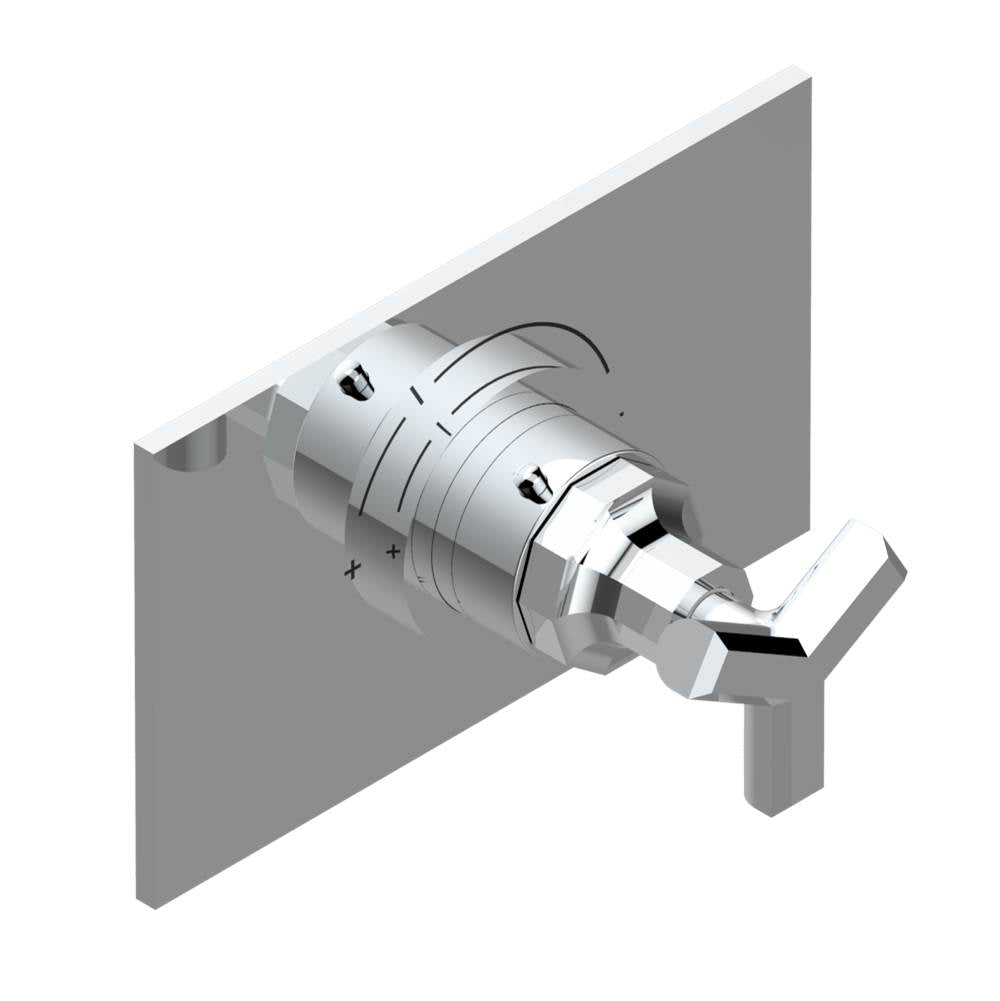 THG - Trim for THG thermostatic valve, rough part supplied with fixing box ref.5 200AE/US - Umber PVD