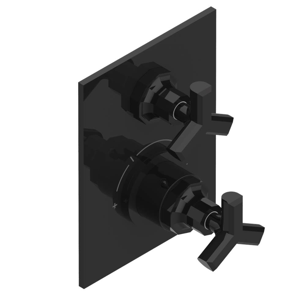 THG - Trim for THG thermostatic valve 1 volume control, rough part supplied with fixing box ref.5 300AE/US - Brown Bronze Color PVD