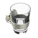 THG - wall mounted glass holder with BACCARAT crystal glass - Nickel Polished