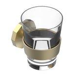 THG - wall mounted glass holder with BACCARAT crystal glass - Soft Gold