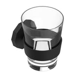 THG - wall mounted glass holder with BACCARAT crystal glass - Matt Brown Bronze Color PVD