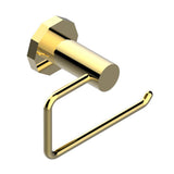 THG - Toilet paper holder, single mount without cover - Gold Color PVD