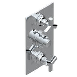 THG - Trim for THG thermostatic valve 2 volume controls, rough part supplied with fixing box ref. 5 400AE/US - Umber PVD