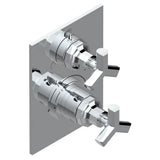 THG - Trim for thg thermostat with 2-way diverter, rough part supplied with fixing box ref. 5 500AE/US - Umber PVD