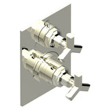 THG - Trim for thg thermostat with 2-way diverter, rough part supplied with fixing box ref. 5 500AE/US - Nickel Polished