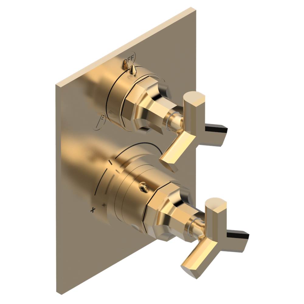 THG - Trim for thg thermostat with 2-way diverter, rough part supplied with fixing box ref. 5 500AE/US - Matt Umber PVD