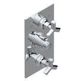 THG - Trim for thg thermostat with 2-way diverter and on/off control, rough part supplied with fixing box ref. .5 540AE/US - Umber PVD