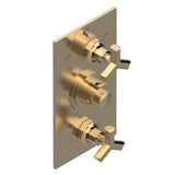 THG - Trim for thg thermostat with 2-way diverter and on/off control, rough part supplied with fixing box ref. .5 540AE/US - Matt Umber PVD