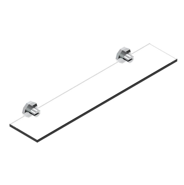 THG - Glass shelf with brackets - Matt Umber PVD