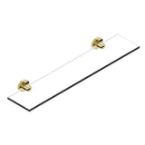 THG - Glass shelf with brackets - Gold Polished