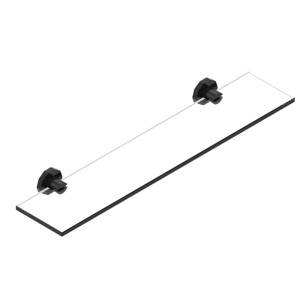 THG - Glass shelf with brackets - Brown Bronze Color PVD