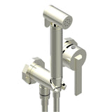THG - Trim only for WC douche including: trigger spray, wall mounted single lever mixer, reinforced hose (49 1/4'') - Nickel Polished