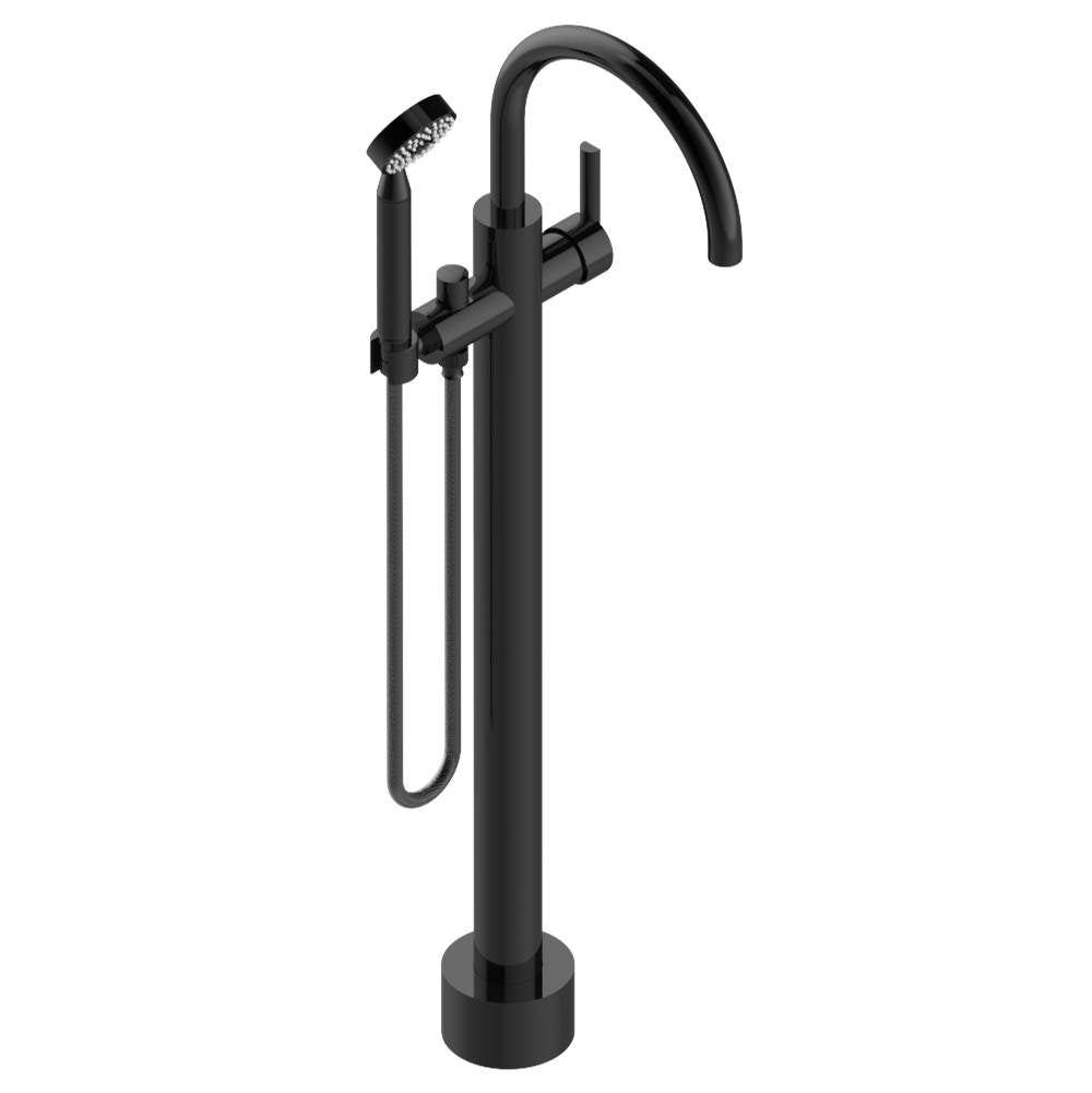 THG - Free-standing single lever bath mixer with handshower with Easyclean system - Brown Bronze Color PVD