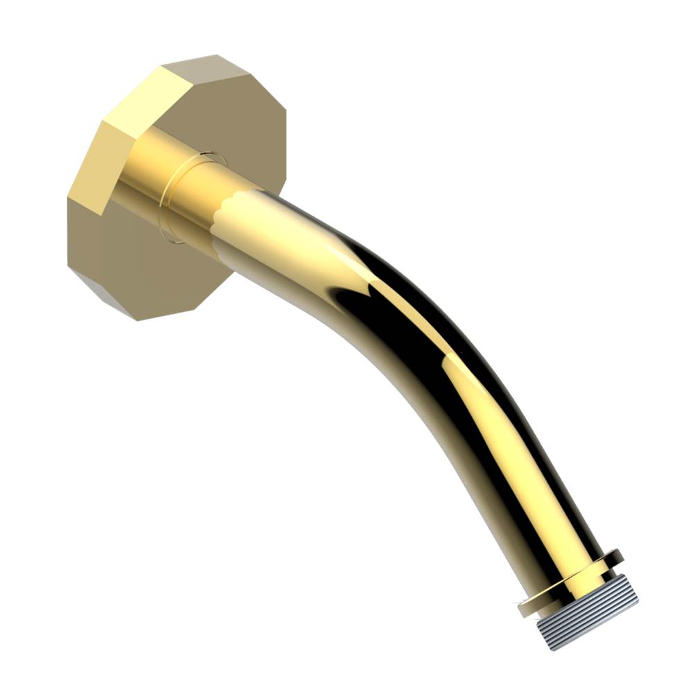 THG - Horizontal shower arm, 45°, lg: 4'' 3/4 - Gold Color PVD
