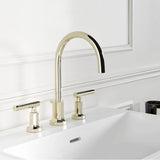 Widespread lavatory set with drain