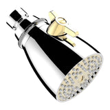 THG - Shower head, adjustable, 2'' 3/4 diameter with Easyclean system - Chrome Polished,Gold Polished