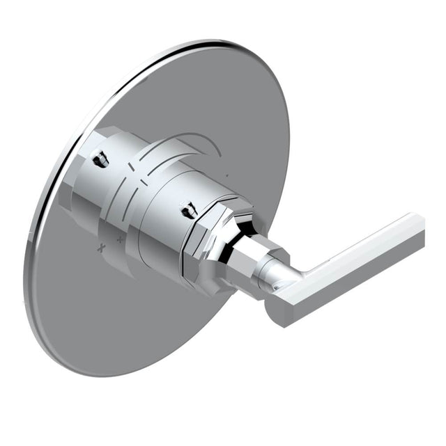 THG - Trim for THG thermostatic valve, rough part supplied with fixing box ref. 5 200AE/US - Round plate model - Matt Umber PVD