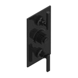 THG - Trim for THG thermostatic valve 2 volume controls, rough part supplied with fixing box ref. 5 400AE/US - Brown Bronze Color PVD
