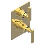 THG - Trim for thg thermostat with 2-way diverter, rough part supplied with fixing box ref. 5 500AE/US - Gold Polished