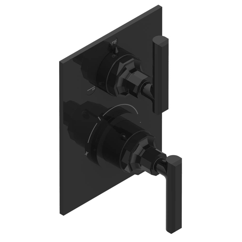 THG - Trim for thg thermostat with 2-way diverter, rough part supplied with fixing box ref. 5 500AE/US - Brown Bronze Color PVD