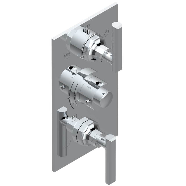 THG - Trim for thg thermostat with 2-way diverter and on/off control, rough part supplied with fixing box ref. .5 540AE/US - Umber PVD