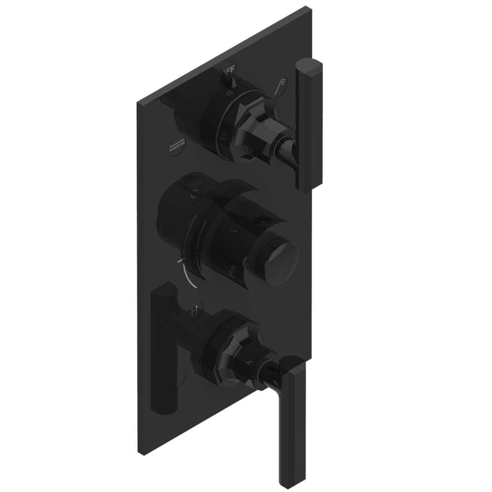 THG - Trim for thg thermostat with 2-way diverter and on/off control, rough part supplied with fixing box ref. .5 540AE/US - Brown Bronze Color PVD