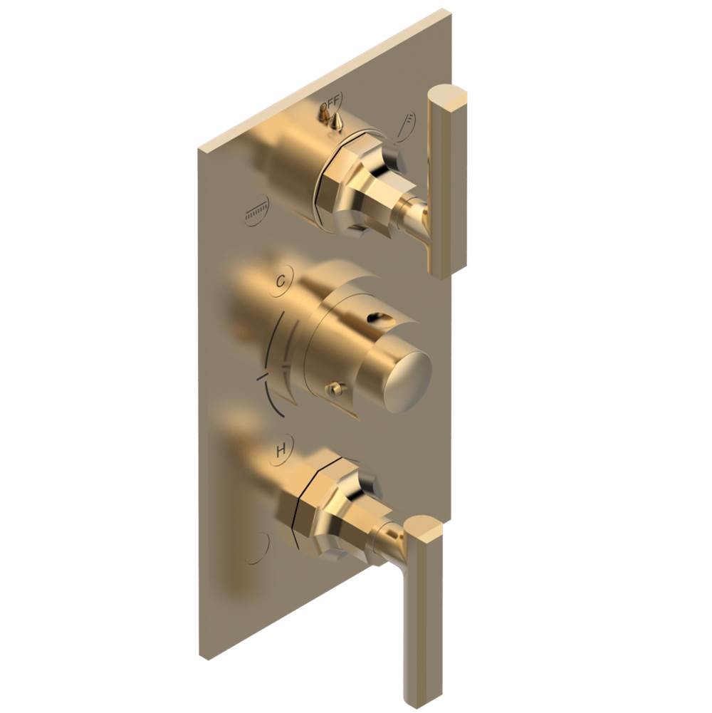 THG - Trim for thg thermostat with 2-way diverter and on/off control, rough part supplied with fixing box ref. .5 540AE/US - Matt Umber PVD