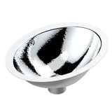 THG - OVAL HAND BASIN 14 15/16'' x 11'' WITH OVERFLOW AND FLAT EDGE, TO FIX UNDER - HAMMERED METAL FINISHING - Matt Brown Bronze Color PVD