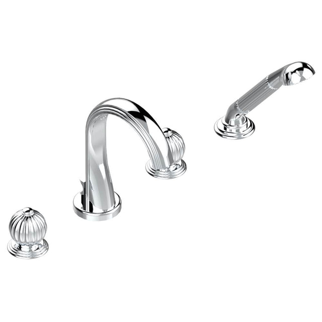 THG - Roman tub set with divertor spout and handshower, 3/4'' valves - Matt Umber PVD