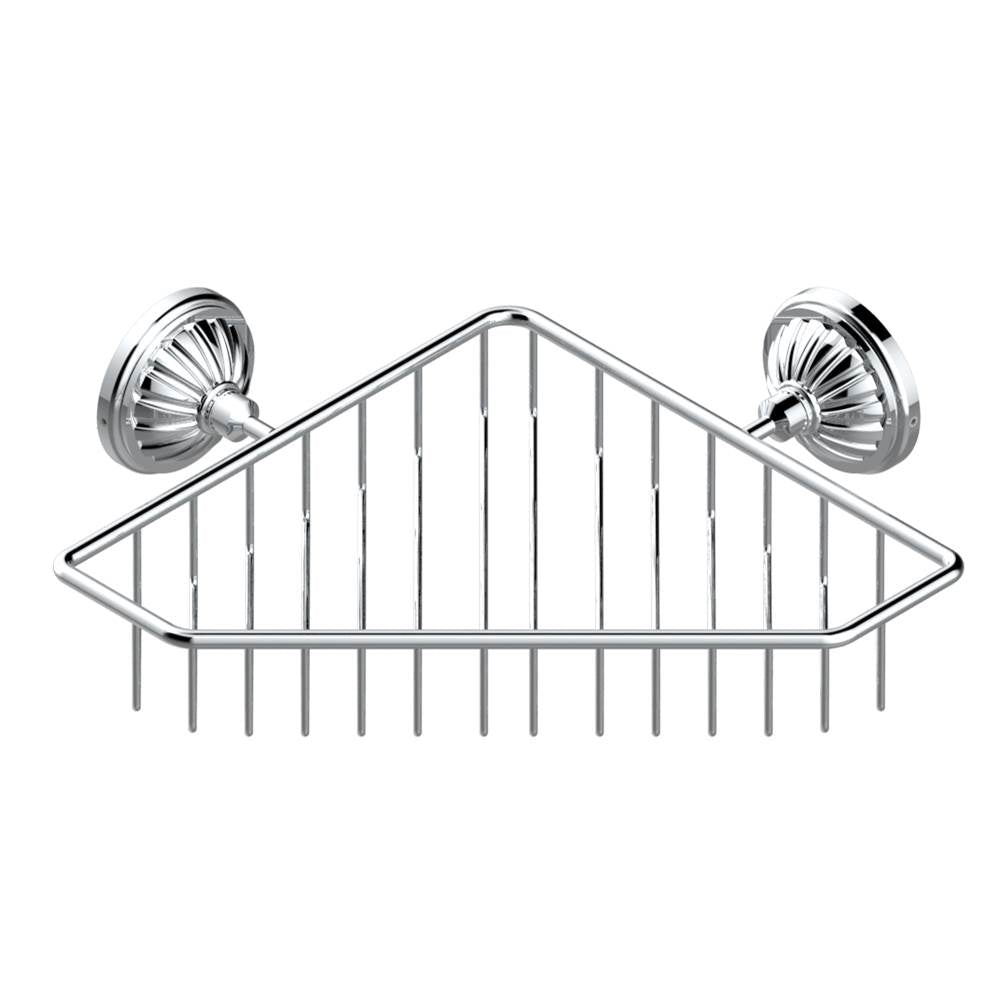 THG - Large corner soap basket, wall mounted - Matt Umber PVD