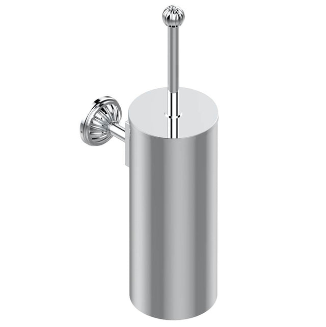 THG - Metal toilet brush holder with brush with cover wall mounted - Matt Umber PVD