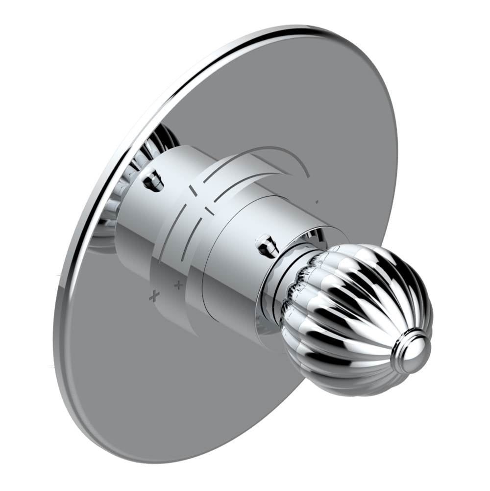 THG - Trim for THG thermostatic valve, rough part supplied with fixing box ref. 5 200AE/US - Round plate model - Matt Umber PVD