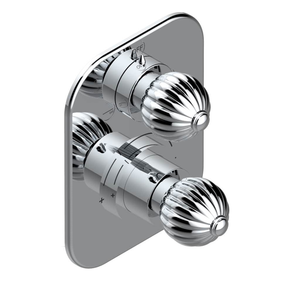 THG - Trim for thg thermostat with 2-way diverter, rough part supplied with fixing box ref. 5 500AE/US - Matt Umber PVD