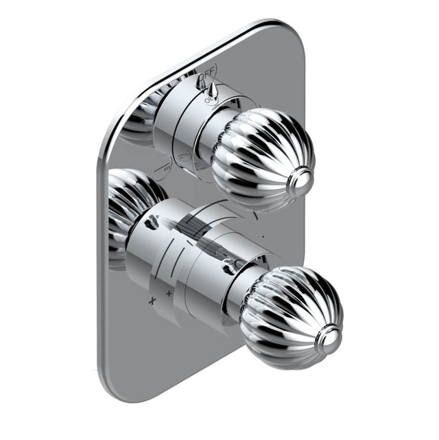 THG - Trim for thg thermostat with 2-way diverter, rough part supplied with fixing box ref. 5 500AE/US - Matt Umber PVD