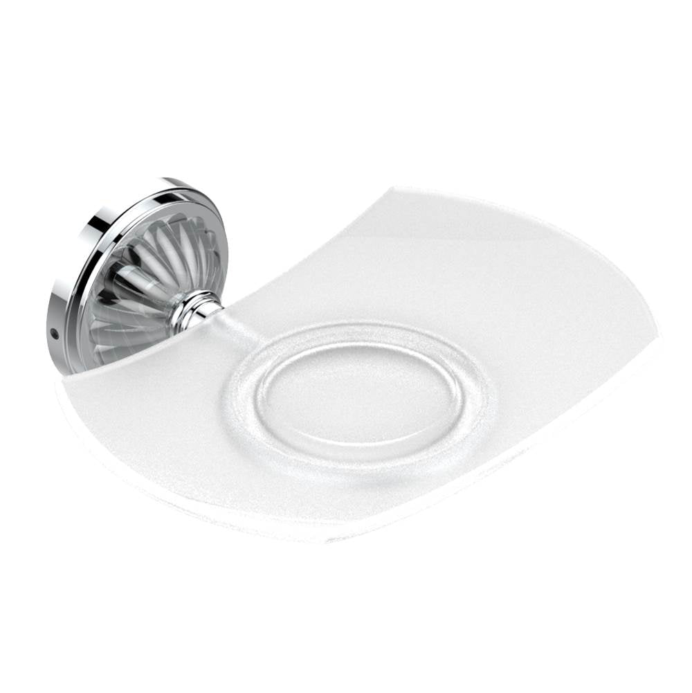 THG - Glass soap dish, wall mounted - Matt Umber PVD