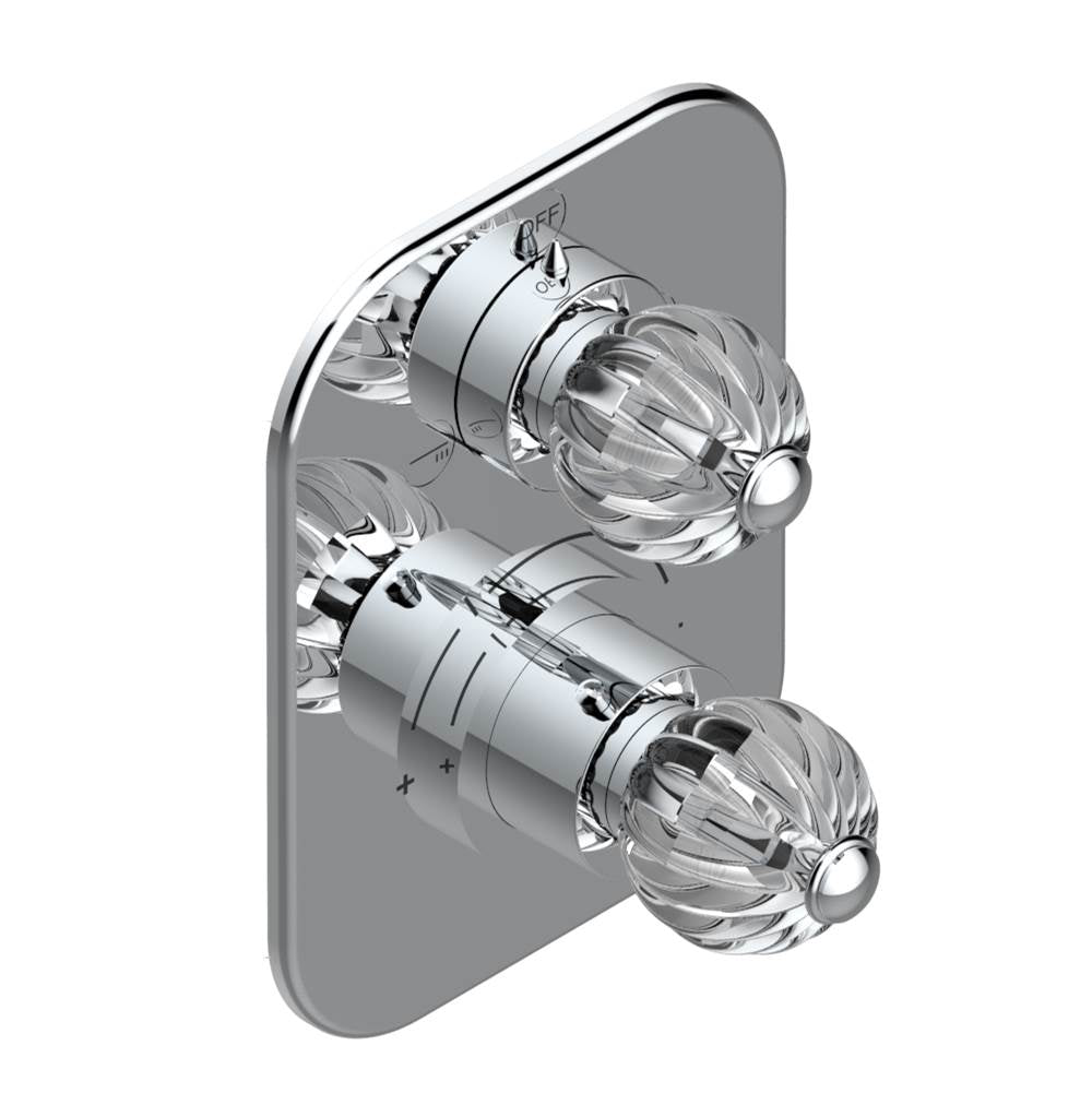 THG - Trim for thg thermostat with 2-way diverter, rough part supplied with fixing box ref. 5 500AE/US - Matt Umber PVD