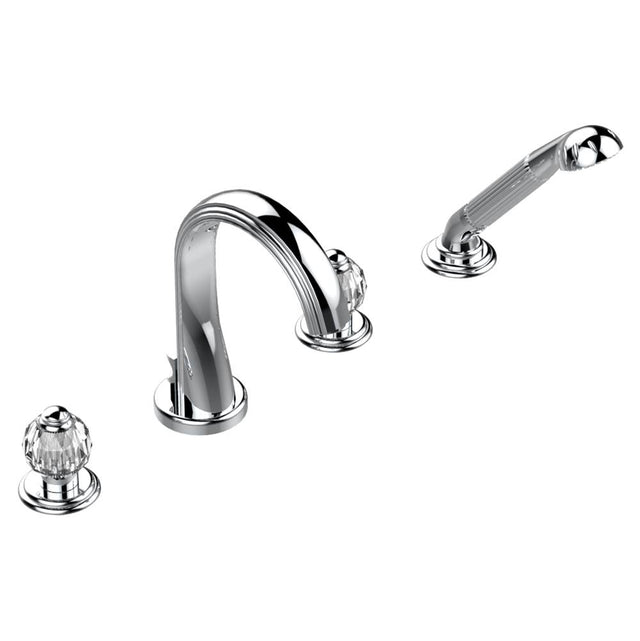 THG - Roman tub set with divertor spout and handshower - Matt Umber PVD