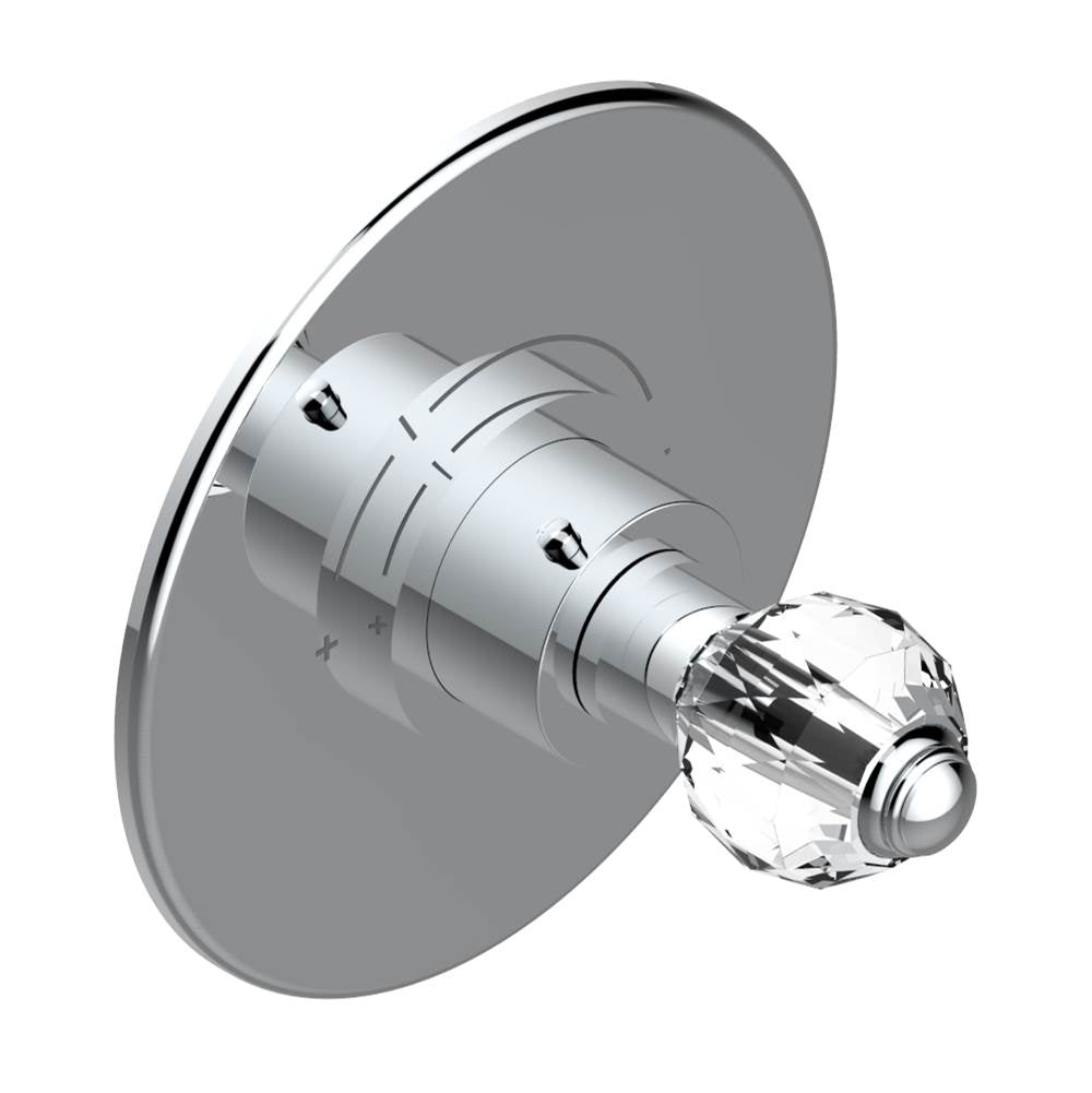 THG - Trim for THG thermostatic valve, rough part supplied with fixing box ref. 5 200AE/US - Round plate model - Matt Umber PVD