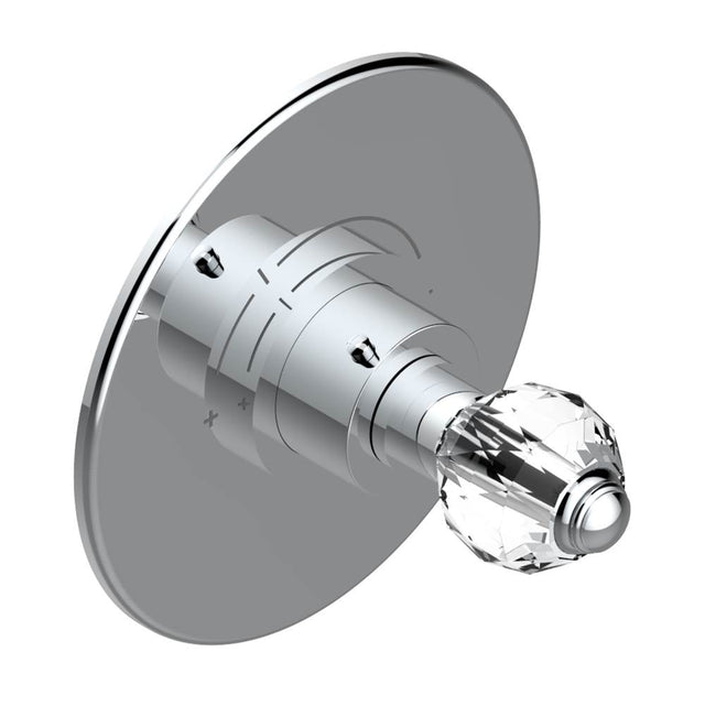 THG - Trim for THG thermostatic valve, rough part supplied with fixing box ref. 5 200AE/US - Round plate model - Matt Umber PVD
