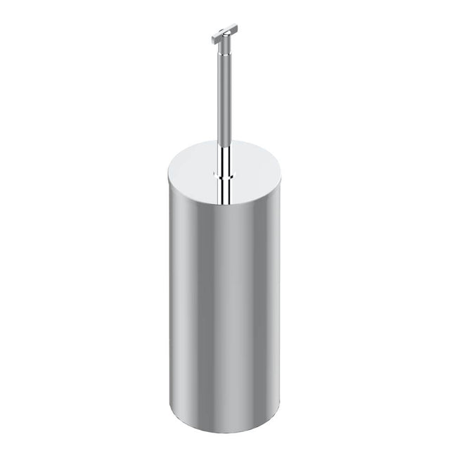 THG - Metal toilet brush holder with brush with cover floor mounted - Matt Umber PVD