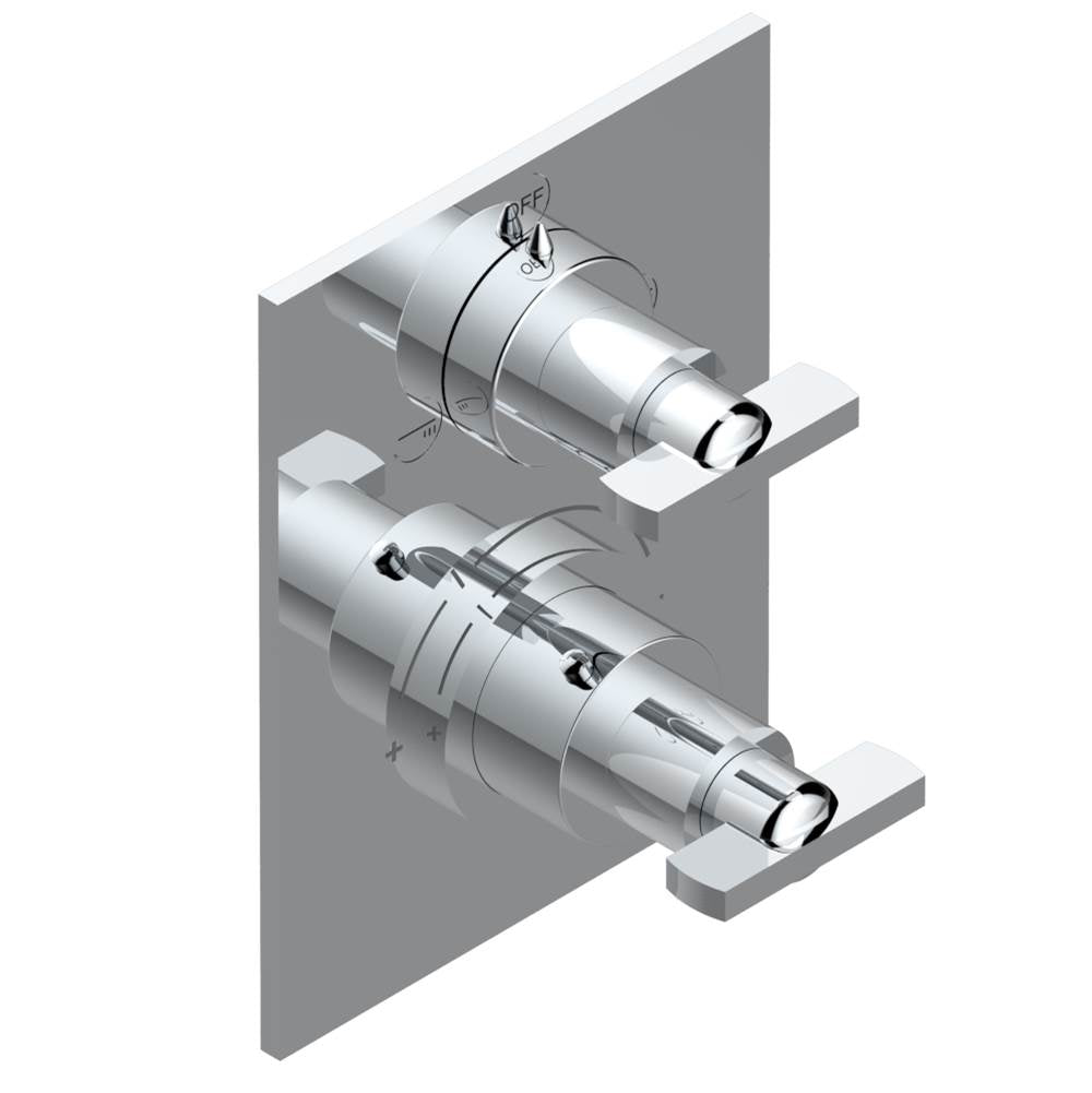 THG - Trim for thg thermostat with 2-way diverter, rough part supplied with fixing box ref. 5 500AE/US - Matt Umber PVD
