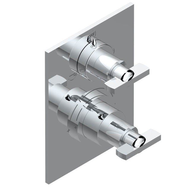 THG - Trim for thg thermostat with 2-way diverter, rough part supplied with fixing box ref. 5 500AE/US - Matt Umber PVD