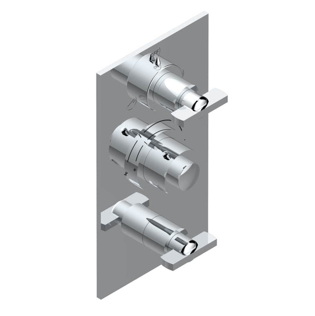 THG - Trim for thg thermostat with 2-way diverter and on/off control, rough part supplied with fixing box ref. .5 540AE/US - Matt Umber PVD